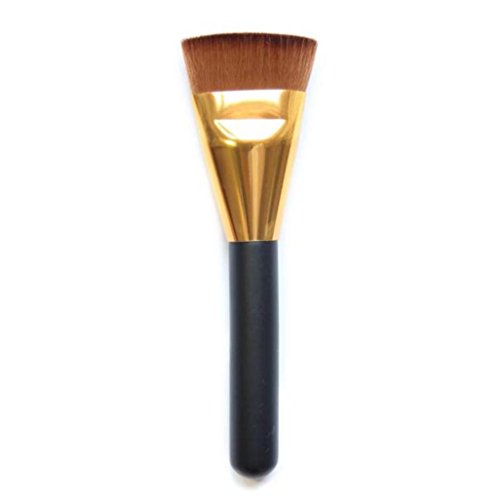 Tonsee 1Pcs Professional Flat Contour Brush Face Cheeks Blend Makeup Cosmetic Brusher Tool (Gold)