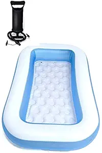 KASTBHANJAN 5 Feet Swimming Pool for Kids and Adults Water Bath Tub for Children with Air Pump, Pack of 1