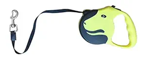A+a Pets Retractable Leash for Pet (with Lock-Unlock Technology) (5 metres, Fluorescent), Fluorescent, Large, 90 g