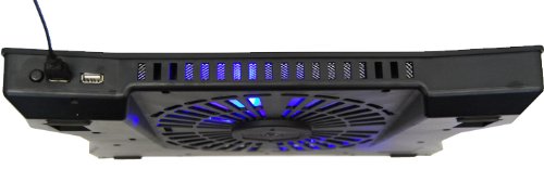 NOTEBOOK KÜHLER MIT 23cm LED LÜFTER HALTERUNG COOLER STÄNDER COOLPAD KÜHLPAD Für 15/17/19″ ZOLL LAPTOP - 2