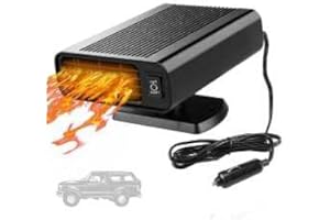 Showvigor 150W Car Heater and Cooler Fan Dual Mode, 12V Portable Air Fan with 360° Swivel Base for Defrosting, Demisting, Cigarette Lighter Plug for Cars, Trucks, SUVs