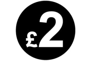 AUDIOPRINT LTD. from 99p to £10 - Pack of 200 Black 20mm Price Stickers/Sticky Labels (Black £2)