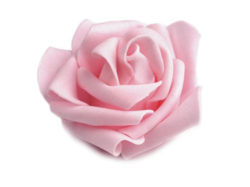 10 x Deko Rose / Rosenblüte / Rosenkopf 6cm #3 rosa
