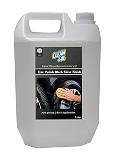 Cleansol Tyre Polish Black Shine Finish - 5 litre