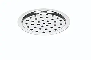 CHILLY-S Stainless Steel Flat Cut Floor Drain Cover / Jali / Grating for Bathrooms, Open Area, Kitchen Sinks and Wash Basins with Lock Function | 127mm (5