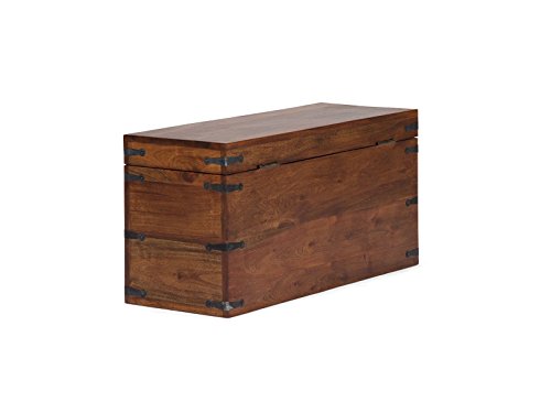 massivum Truhe Krelia 80x40x30 cm Akazie braun lackiert - 5