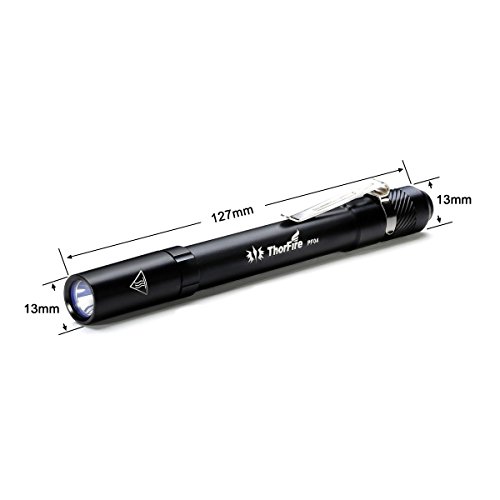 ThorFire LED Taschenlampe,PF04 Mini Taschenlampe MAX 210 Lumen Feder Licht Mini EDC Taschen Licht Taschenlampe,Verbesserte Version (Zwei AAA-Batterien Nicht Eingeschlossen) - 3