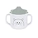 Produktbild Lässig 1310007108 Tasse mit Silikonboden/2-handle cup with lid & silicone Little Chums Cat, mehrfarbig