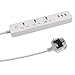 Produktbild KUNCAN 5ft Verlängerungskabel 3-Outlet Überspannungsschutz -Steckdosenleiste mit 3 Smart-USB-Lade Ports UK-Stecker