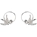 Produktbild YOYOYAYA S 925 Sterling Silber Ohrringe Damen Schmuck Swallow Tier Wesen minimalistisch Kleine Eardrop Delikatesse Mini Vogel