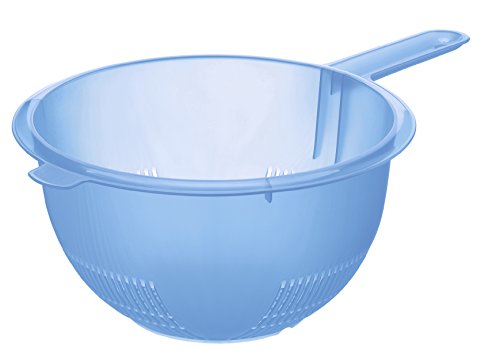 Rotho 1716906644 Stielsieb Rondo, 37 x 24 x 11 cm , blau