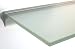 Produktbild Glasregal 50x20 cm /8mm satiniertes Glas Wandprofil LINO8 Alu silber / Glasablage