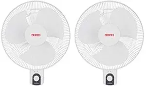 Usha Striker Hi-Speed 400 mm 3 Blades Wall Fan (White) Pack of 2