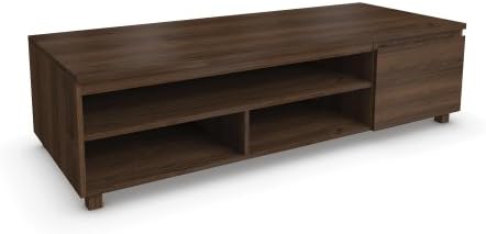 Jitona Jazz 1-Door Wide Media Unit, Wood, Walnut