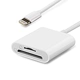 ★【KAMERA ANSCHLUSS KIT 2 IN 1】★ Mit einem 2-in-1-Speicherkartenleser können Sie Fotos und Videos von Ihrer Digitalkamera ganz einfach auf Ihr iPad oder iPhone herunterladen. Sie brauchen Ihren Computer nicht als Medium verwenden und können Fotos direkt auf Ihr Telefon speichern und am Telefon das sehen. Sie haben auch zusammen an den mit Freunden und Familie teil.