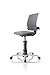 Produktbild 3Dee ergonomischer Bürostuhl/Chefsessel, Bezug: Mikrofaser in Farbe smoke-grau, Feder: PLUS in schwarz, Fußkreuz Alu poliert