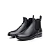 Produktbild Mini Balabala Damen Chelsea Rain Boot Gummistiefel Kurzschaft Ankle Stiefeletten Gummistiefeletten Regenstiefel, Schwarz/Black, 38 EU
