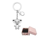 ShareCool Glücklicher Elefant Keychain Legierungs-Elefant Keychain Tierschlüsselringe für Mädchen-Frauen-Handtaschen-Charme-Zusatz