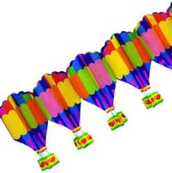 Hot Air Balloons Decorative Garland (13ft)