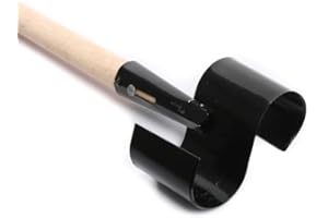 R.G. Futterstampfer mit Holzstiel 109cm – Kartoffelstampfer & Rübenhäcksler für Tierfutter, Robuster Stampfer aus Stahl, Pulverbeschichtet, Handstampfer für Hackfrüchte & Gemüse