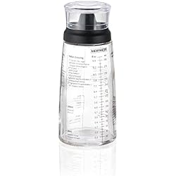 Leifheit Shaker pour vos assaisonnements, verre doseur gradué pour faire des mélanges, ustensiles de cuisine multifonctions, flacon doseur ml de 300 ml