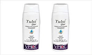 VHRC Tulsi Gold Liquid Hair Cleanser (Shampoo) (Pack of 2) Men & Women