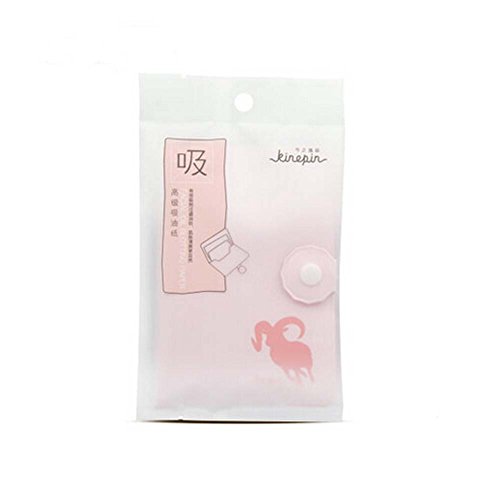 Set of 2 Oil Control Paper Men/Women Oil Blotting Paper(2*100 sheets),Pink