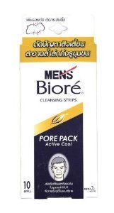 Biore Cleansing Nose Strips Pore Pack Men Active Cool Pack of 10 Pieces