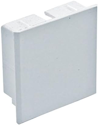 Zexum 5000 38 mm x 25 mm 38X25 PVC Mini Cable Trunking Cable Tidy, Stop End, White