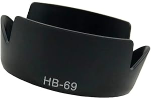 Braleto HB-69 Paraluce per obiettivo Nikon AF-S DX 18-55mm f/3.5-5.6G VR II D3200 D3300 D5200 D5300 Paraluce Accessori per obiettivi fotografici protegge l'obiettivo e previene i riflessi