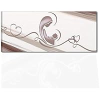 I Colori del Caribe Quadri Religiosi Moderni CAPEZZALI per Camera da Letto Olio su Tela Dipinti A Mano Madonna con Bambino Alta QUALITA&rsquo; Made in Italy IMMACOLATA