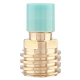 ▲ Producto de alta calidad. Conversión de tanque de gas propano, conector de junta de inflado para exteriores, barbacoa, parrilla, latón, estufas de campamento, tanque de propano