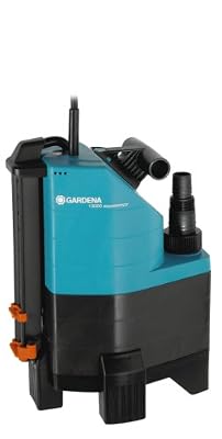 GARDENA Pompe d’évacuation pour eaux chargées aquasensor 13000 Comfort : pompe immergée, débit 13000 l/h, fonctionnement automatique, moteur silencieux et sans entretien, raccord universel (1799-20)