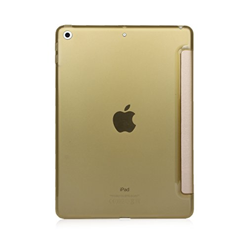 Batianda iPad 9.7 2017 Smart Case Hülle Schutzhülle Tasche mit Leichte Ständer und Auto Schlaf / Wach Funktion für 9,7 Zoll iPad 2017,Gold - 3