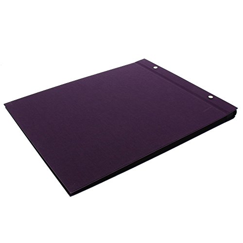 Goldbuch Schraubalbum, Bella Vista Trend 2, 39 x 31 x 2,5 cm, 40 schwarze Seiten mit Pergamin, Leinen, Dunkel Aubergine, 28718 - 2