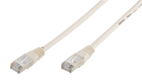 Vivanco Cat 5e Netzwerkkabel 1:1 verschaltet, RJ45 Stecker 15.0 m grau