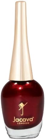 JACAVA Nail Polish, Too Hot To Red/ Copper Shimmer 12 ml