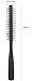 Small Nylon Bristle Round Brush, 1 Inch Diameter Barrel - Wooden Handle (1 Brush)