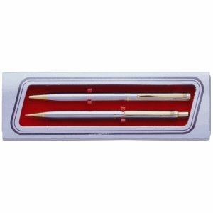 Preisvergleich Produktbild Ecobra Schreibgeräte-Set 2-teilig (KS+FH) verchromt Serie Catania