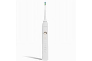 NEOPULSE® - NEOSONIC® - Brosse à Dents Électrique Technologie Sonique + 2 Têtes de brosse - Rechargeable USB - 3 Mois d'Autonomie - 15 Réglages - Minuteur - Compatible NEOKIDS - Garantie 2 Ans - Blanc