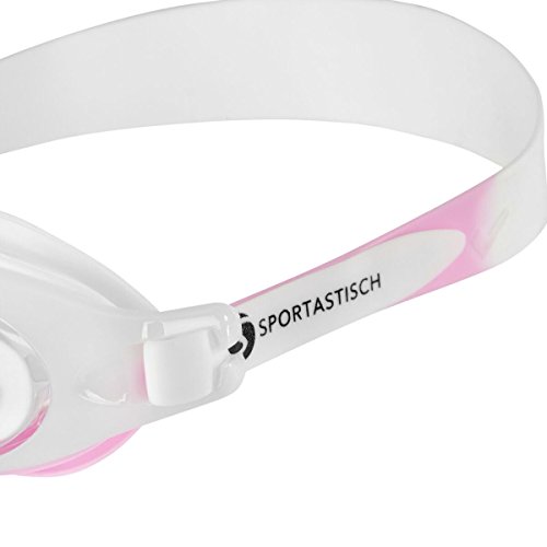 AUSGEZEICHNET: Kinder Schwimmbrille „Swim Talent“ von Sportastisch :: 3 austauschbare Nasenbrücken für 100% perfekte Passform :: Anti-Beschlag-Schutz für kristallklare Sicht :: INKLUSIVE Nasenschutz & Ohrstöpsel & Hülle :: geprüfte Markenqualität :: Wettkampf-tauglich :: ideal für Kinder von 4 bis 14 Jahre :: Exklusives Design :: leicht verstellbarer Verschluss :: kostenloser Bonus: E-Book „Schwimmtraining“ :: inklusive 3 Jahren Sportastisch Produktgarantie - 8