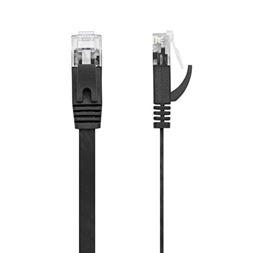 MultiKabel Flachbandkabel 0.5m CAT6 RJ45 Ethernet Lan NetzwerkKabel Patchkabel flach – „Mehrfarbige 10er Pack“ 0,5 meter + 15 Kabelbinder - 6