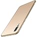Produktbild Conie Basic Slim Cover kompatibel mit Huawei P20, Extra dünne Anti Fingerprint Hülle Schutzhülle Rutschfeste Oberfläche (Gold Matt Finish)