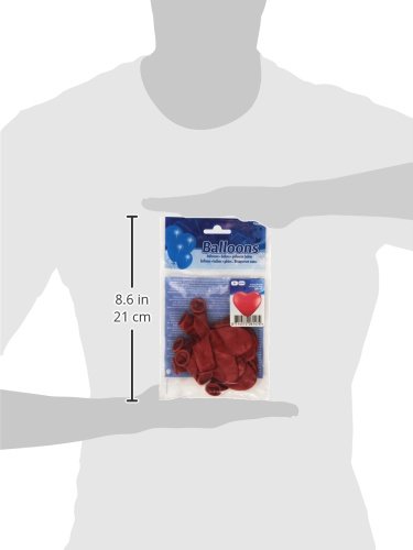 Ballon Herz, rot, 30 cm, 8 Stück - 2