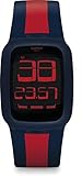 Swatch Unisex Erwachsene Digital Quarz Uhr mit Silikon Armband SURN101D