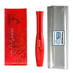 Eyelash Extensions Quality Waterbased Mascara Max2 "Max 2" Gold 8ml kit / Comes with preserving pack / Model 985647 / Individual Eyelash Extensions / Semi Permanent Eyelash Extensions / Fake Eyelashes / Eyelash Extension / False Eyelash Extensions / Lash Extensions / False Eyelashes
