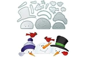 GOWXS Christmas Snowmen Cutting Dies for Card Making，Cutting Dies Cut Stencils for DIY Scrapbooking Photo Album Decorative Embossing Paper Dies for Card Making Templated
