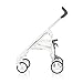 Inglesina Trilogy AE35E3200 Pram Frame Light Adjustable Handles Suitable for Travel System, White