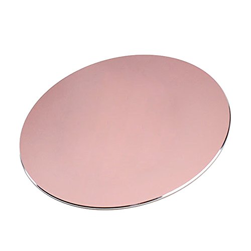 Eizur Aluminium Rond Tapis de souris Gaming Mouse Pad avec Imperméable base en caoutchouc antidérapant et Micro Sablage Surface pour le contrôle rapide et précis Laptop Ordinateur Mousepad Diamètre 220*220mm--Or Rose {title}