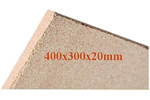 KLIMAWORLD Vermiculite-Platte | Brandschutzplatte 400x300x20mm | Schamott-Ersatz